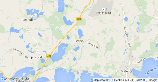 Karte Grebin