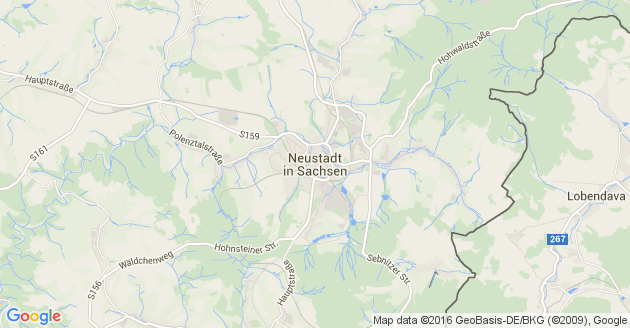Karte Neustadt in Sachsen