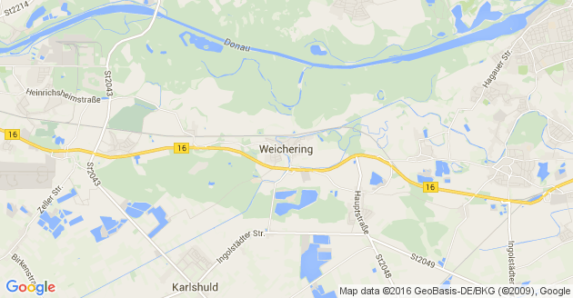 Karte Weichering