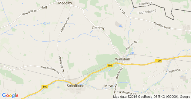 Karte Osterby bei Medelby