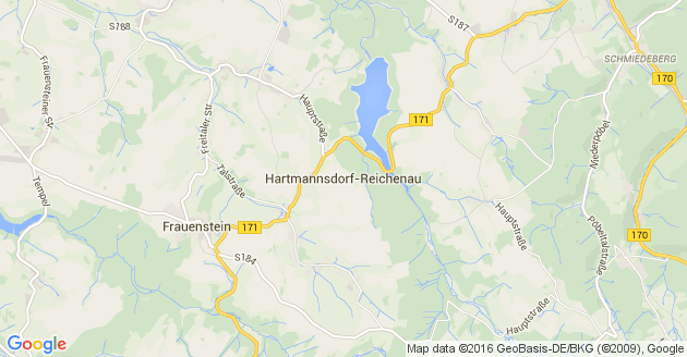 Karte Hartmannsdorf Reichenau
