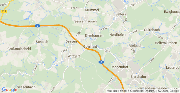 Karte Oberhaid im Westerwald