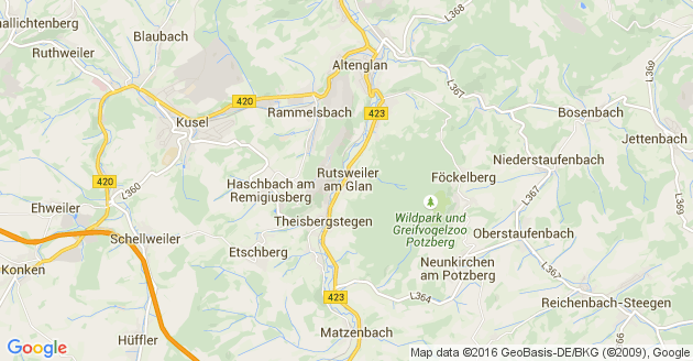 Karte Rutsweiler am Glan