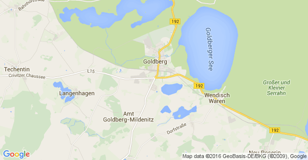 Karte Techentin bei Lübz