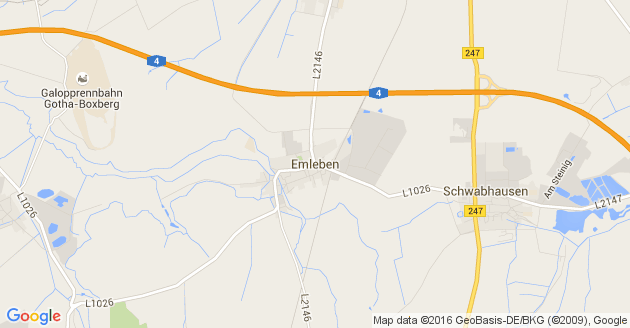 Karte Emleben
