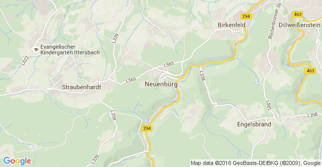 Karte Neuenbürg in Württemberg