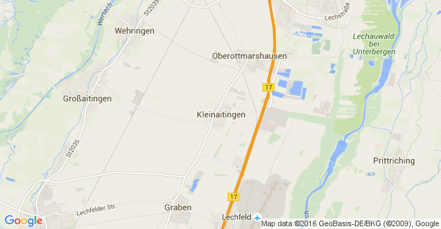 Karte Kleinaitingen