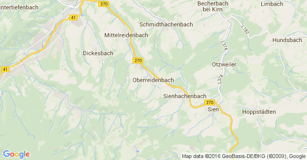 Karte Oberreidenbach
