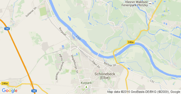 Karte Schönebeck an der Elbe