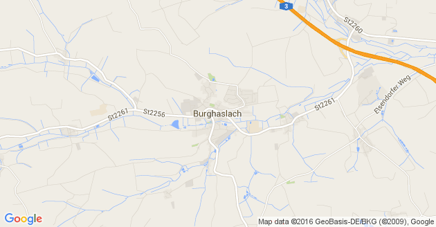 Karte Burghaslach