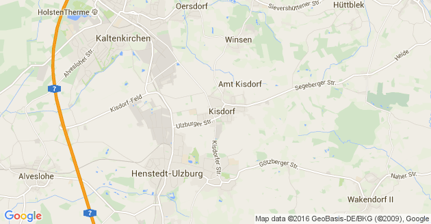 Karte Kisdorf in Holstein