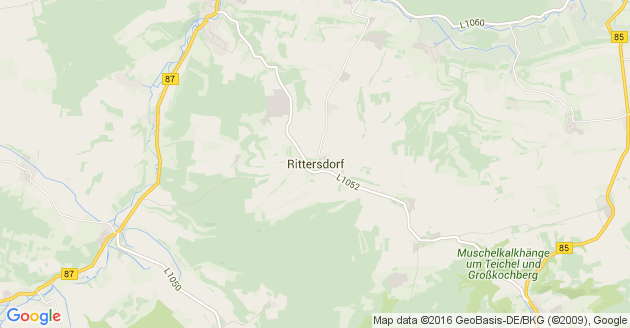 Karte Rittersdorf bei Weimar in Thüringen