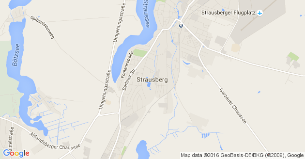 Karte Strausberg