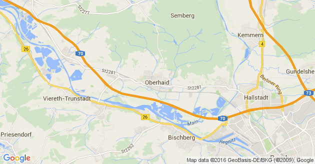 Karte Oberhaid in Oberfranken