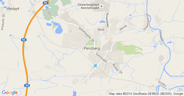 Karte Penzberg