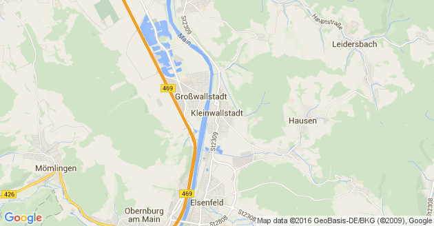 Karte Kleinwallstadt