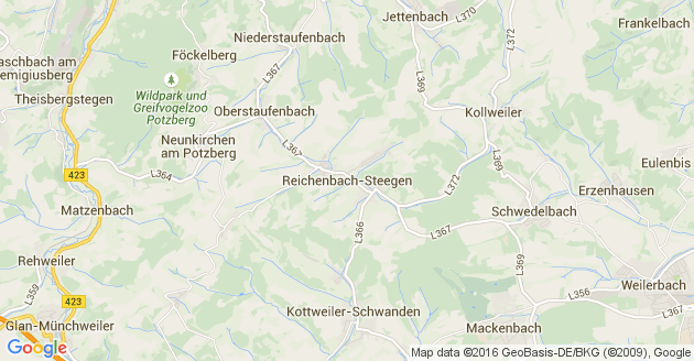 Karte Reichenbach Steegen
