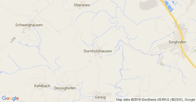 Karte Dornholzhausen im Rhein Lahn Kreis