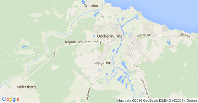 Karte Torgelow bei Ueckermünde