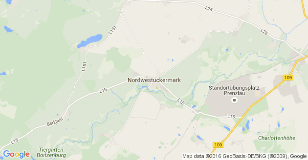 Karte Nordwestuckermark