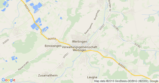 Karte Wertingen