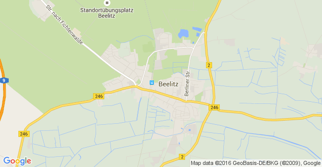 Karte Beelitz in der Mark