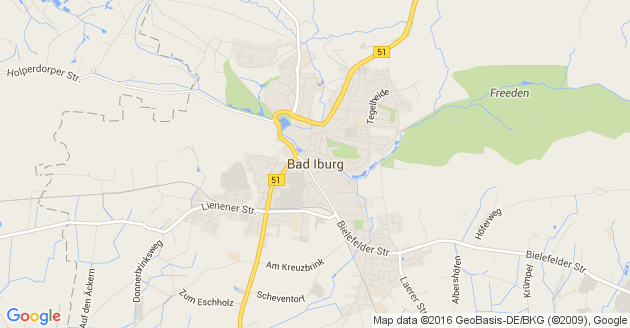 Karte Bad Iburg