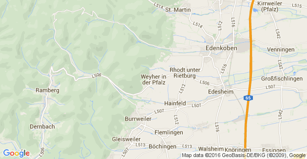 Karte Weyher in der Pfalz    