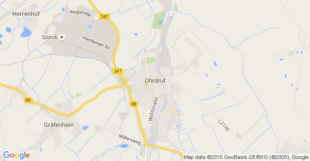 Karte Ohrdruf