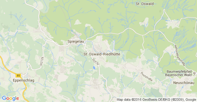 Karte Sankt Oswald Riedlhütte