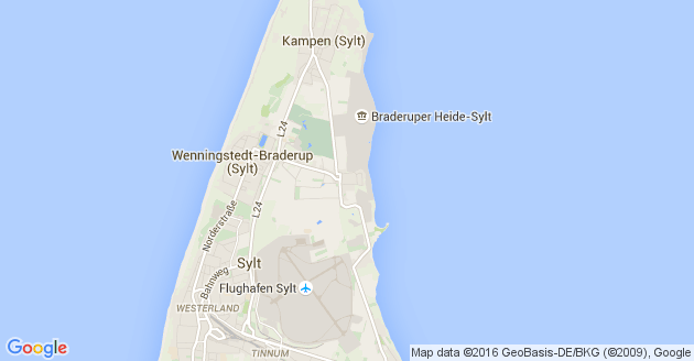 Karte Wenningstedt-Braderup auf Sylt