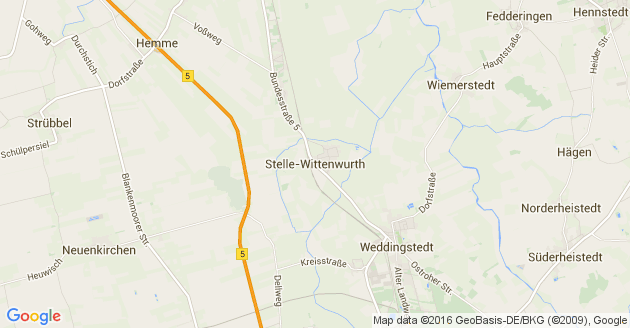 Karte Stelle Wittenwurth