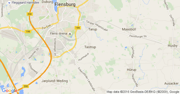 Karte Tastrup bei Flensburg
