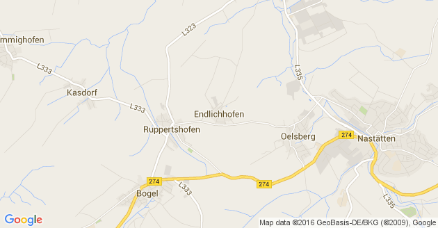 Karte Endlichhofen