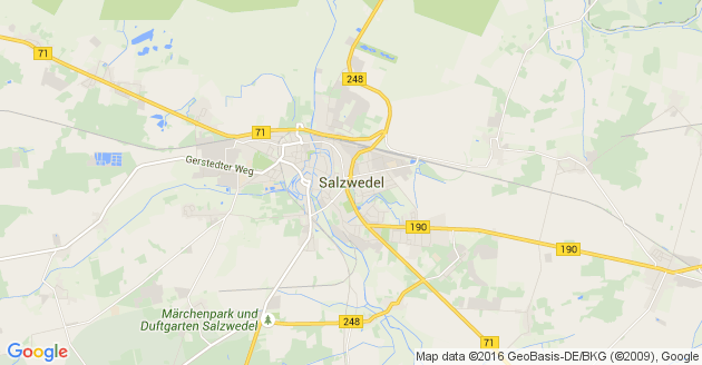 Karte Hansestadt Salzwedel