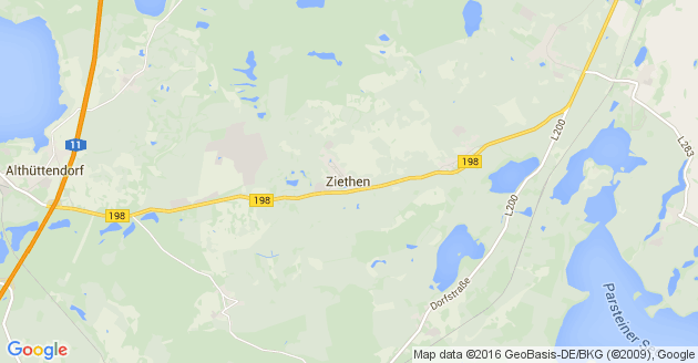 Karte Ziethen Kreis Barnim