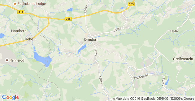 Karte Weimar an der Lahn