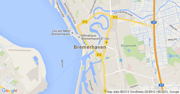 Karte Bremerhaven