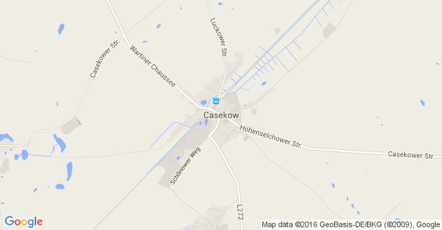Karte Casekow                