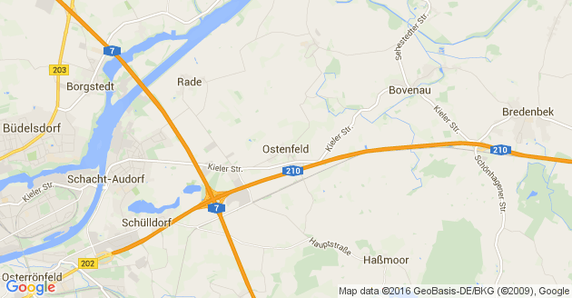 Karte Ostenfeld Rendsburg