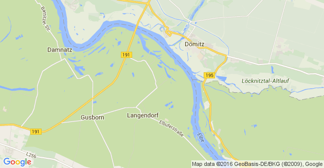 Karte Langendorf an der Elbe