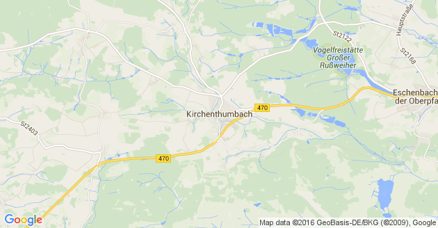 Karte Kirchenthumbach