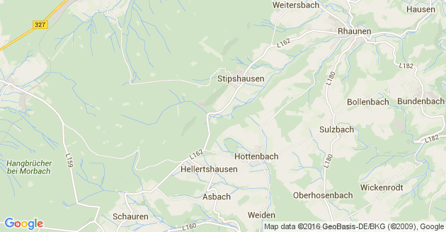 Karte Weiden bei Hottenbach