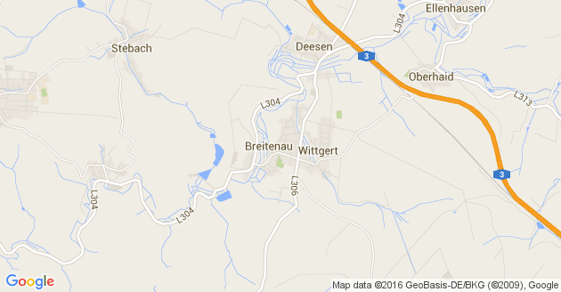 Karte Breitenau im Westerwald