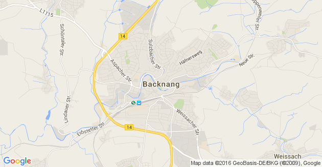 Karte Backnang