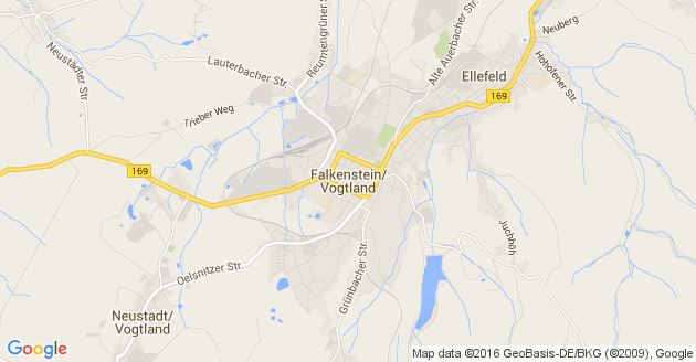 Karte Falkenstein im Vogtland