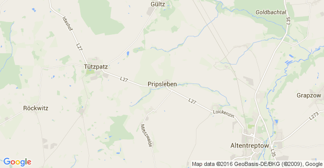 Karte Pripsleben