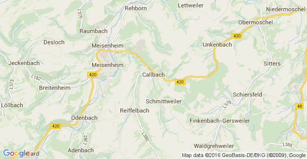 Karte Schmittweiler bei Callbach