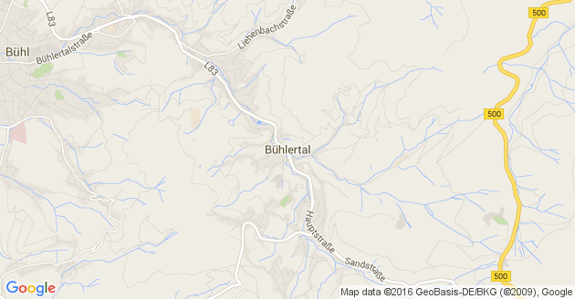 Karte Bühlertal