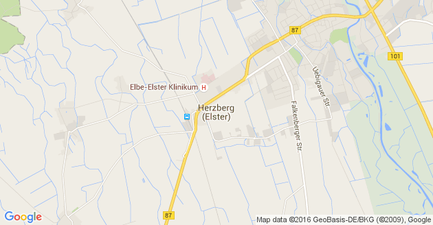 Karte Herzberg an der Elster
